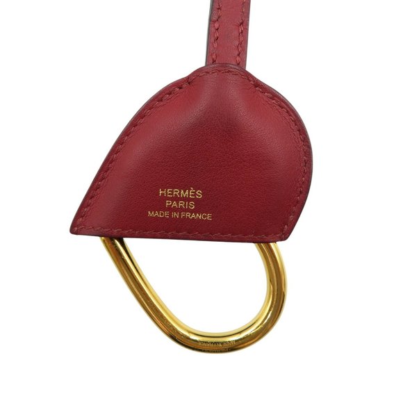 HERMES Red Leather Necklace - Picture 5 of 6